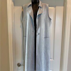 Solitaire Light Blue Longline Vest